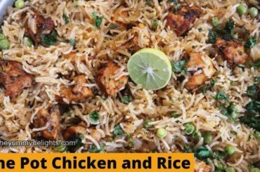 one pot chicken and rice | one pot recipes | Italian flavored chicken and rice recipe