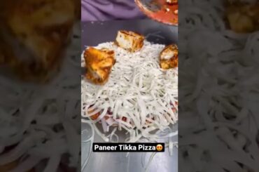Asian Street Food | Paneer Tikka Pizza #shorts