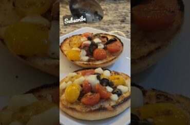 Bruschetta with cherry tomatoes #italiancooking#short