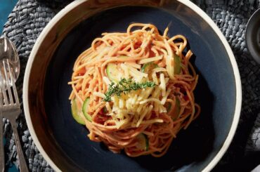 Spaghetti with Creamy Zucchini and Tomato Sauce | Fine-ish Dining | ALDI Australia