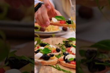 Person Picking up Food Starter from a Dining Table|#shorts #ytshorts