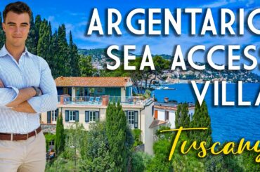 LUXURY VILLA WITH PRIVATE SEA ACCESS FOR SALE IN PORTO SANTO STEFANO ARGENTARIO