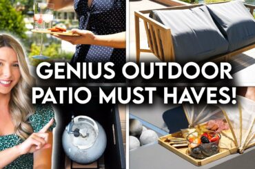 CLEVER OUTDOOR PATIO MUST HAVES | BACKYARD IDEAS + HOSTING TIPS