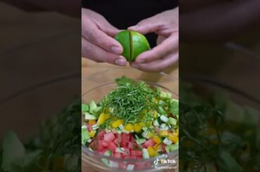 watermelon salad Italian way #shorts