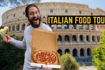 TRYING ITALIAN FOOD IN ROME! - best food tour in Rome