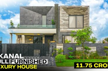 1 Kanal Fully Furnished Luxury House Full Basement Swimming Pool - 11.75 Crore House DHA Lahore