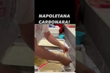 Pizza Napoletana CARBONARA! Da provare assolutamente! #shorts