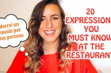 20 Italian phrases you MUST know at the restaurant!