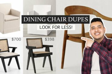 HOME DUPES | dining chair dupes to make your home look more expensive