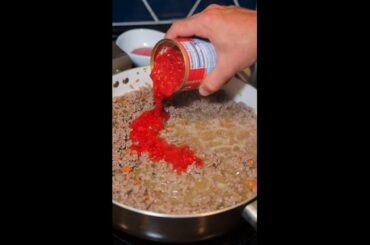 How to Make Bolognese in 1 min #shorts