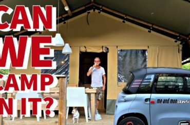 We attempt to camp OFF GRID in CITROEN AMI in Italian Mountains.