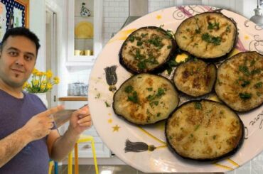 I have never eaten such delicious eggplant. Italian recipe of garlic eggplant