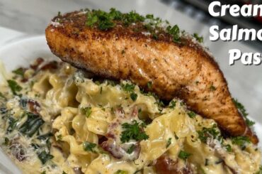 How To Make Salmon Mafaldine Pasta | Quick & Easy Creamy Salmon Pasta Recipe