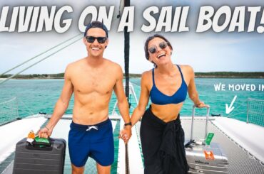 24 HOURS LIVING ON A SAIL BOAT (with sailing La Vagabonde)