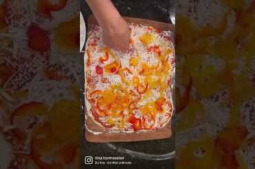 Vegan pizza using ingredients from Trader Joe’s! So delicious!