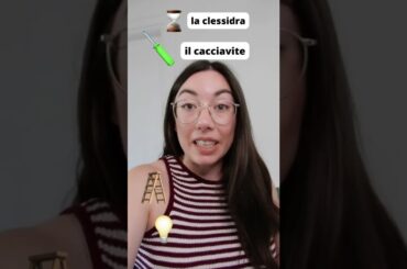 Can you name these objects in Italian? Italian vocabulary