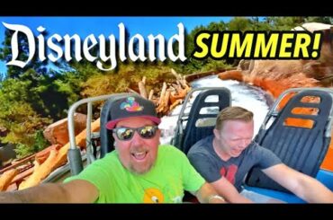 Super Hot Summer Saturday at Disneyland and DCA Grizzly River Run + Fantasmic and Millennium Falcon!
