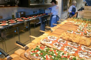 Baking Italian Pizza and Focaccia. London Street Food