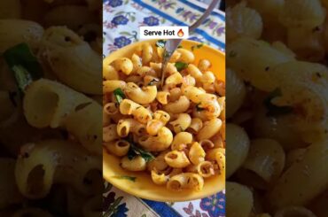 Easiest Lunchbox Macaroni Recipe! Spicy Tadka Macaroni #youtubeshorts #foodshorts