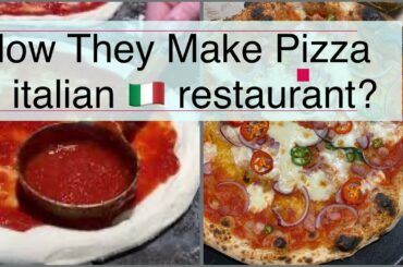 How They Make Pizza in italian restaurant? #pizza #pizzalover #italianfood #foodlover #foodie