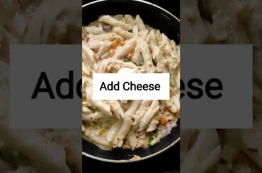 Easy Homemade White Sauce Pasta Recipe| Tasty Evening Snack Recipee for Kids #easysnacks #foodshorts