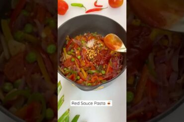 Red Sauce Pasta #pasta #redsaucepasta #italianfood #homerecipe #easyrecipe #foodie #indianfood