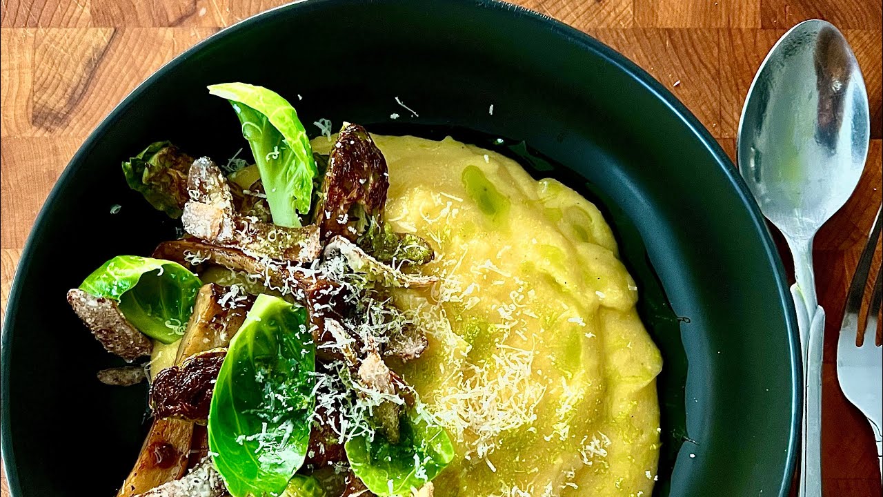 Polenta Trumpets & Brussels two ways Wine: Palazzo Della Torre Polenta Trumpets & Brussels two ways Wine: Palazzo Della Torre