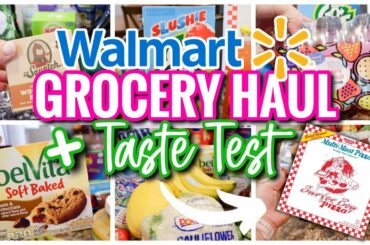 LARGE WALMART GROCERY HAUL | NEW PIZZA TASTE TEST | WALMART SHOP WITH ME, HAUL, + MEAL PLAN
