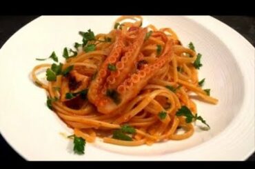 OCTOPUS Spaghetti RECIPE   ITALIAN Food   Seafood Linguine Tomato  Spaghetti from Scratch
