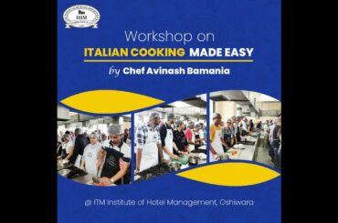 Italian Workshop | Italian Cooking | ITM Institute of Hotel Management | #shorts