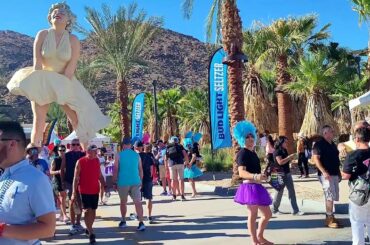 Walking tour of the Pride Week 2022 in Downtown Palm Springs California