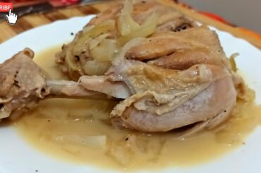 RECIPE  #20  ' MANOK NA NILUTO SA WHITE WINE,  ITALIAN DISH (lutong bahay)