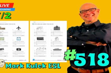 Ask Someone About Their Vacation | #518 - LiveStream Class | Mark Kulek ESL