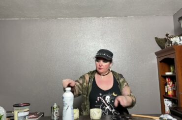 Italian inspired samwhich and a wine cocktail