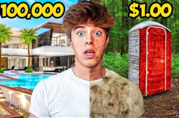 $1 VS $100,000 HOTEL CHALLENGE!!