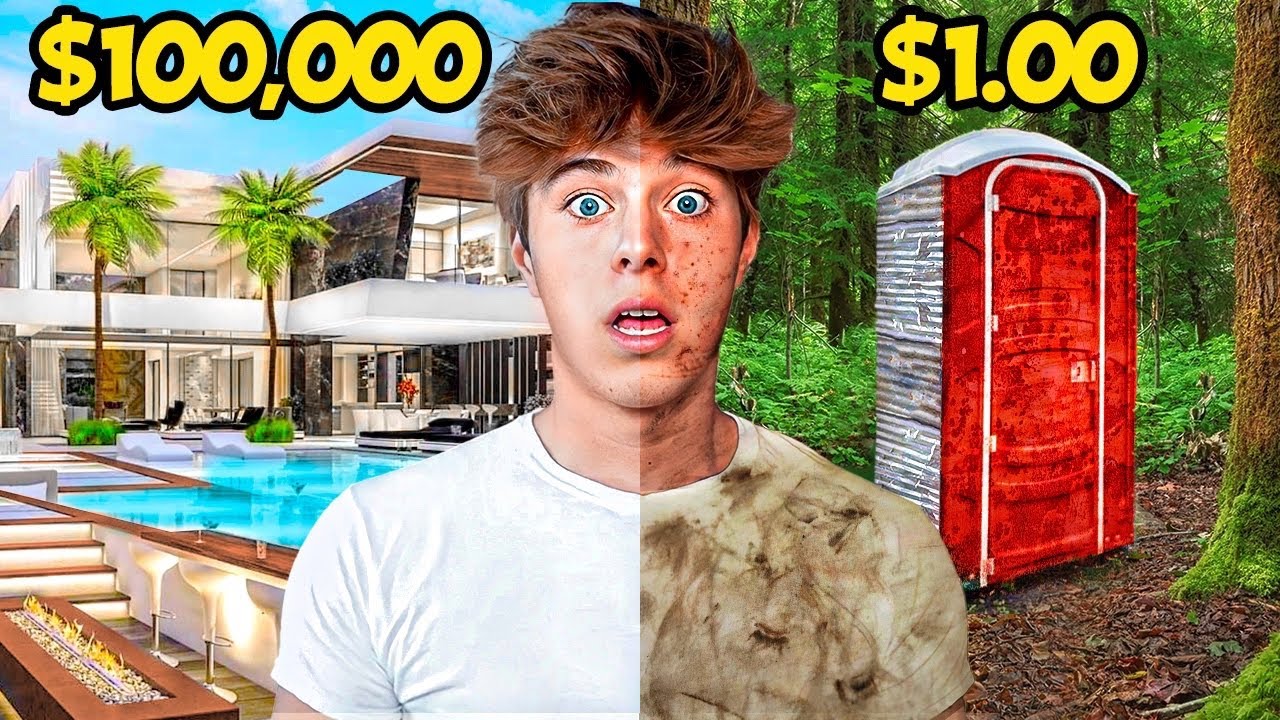 $1 VS $100,000 HOTEL CHALLENGE!! $1 VS $100,000 HOTEL CHALLENGE!!