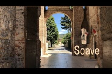 Italy . Beautiful city of wine Soave. Fortress.