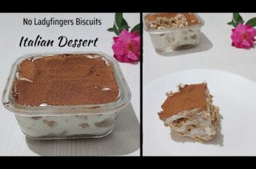 Eggless Tiramisu No Ladyfingers Biscuits | Italian Dessert ~Riyas Tasty Treats#italy #food #youtube