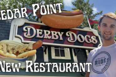 NEW Quick Service Restaurant @ Cedar Point | Derby Dogs Food Review 2022 4K
