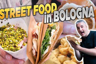 I Ate STREET FOOD in BOLOGNA Italy for 12 Hours