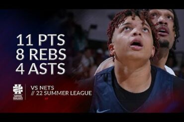 Kenny Lofton Jr 11 pts 8 rebs 4 asts vs Nets 2022 Summer League