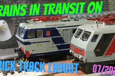 Transit on Trick Track Layout! Swiss Eurocity, Italian Interregional '90 and more   HD 1080p
