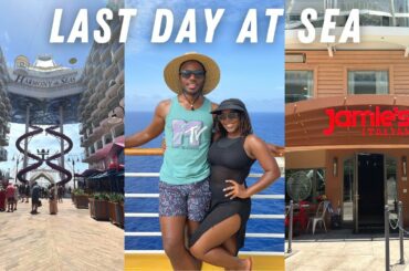 WE FOUND OUR NEW FAVORITE RESTAURANT, LAST DAY, ONBOARD FUN | Harmony of the Seas Cruise Vlog