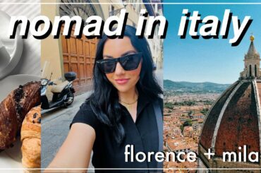 alone in italy // my first 2 weeks exploring florence + milan!