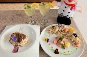 Set menu italian food