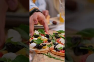 Person Picking up Food Starter from a Dining table #shorts #subscribe