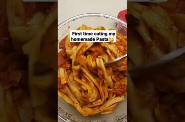 who said I can't make my own#pasta #shorts #food #italianfood #homemade #homecooked #mukbang #lunch