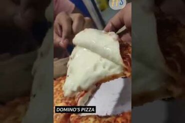 Domino's Pizza Cheese Burst Margherita #shorts #pizza #vlog #foodie #streetfood #foodshorts #food