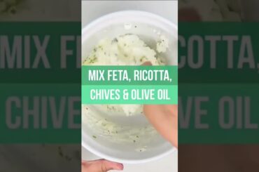 Easy Tomato Tarts with Feta and Ricotta #shorts #food #fyp #reels #viral #cooking #asmr