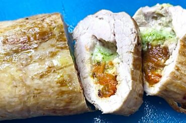 EASY ITALIAN STUFFED PORK TENDERLOIN |  STUFFED PORK LOIN
